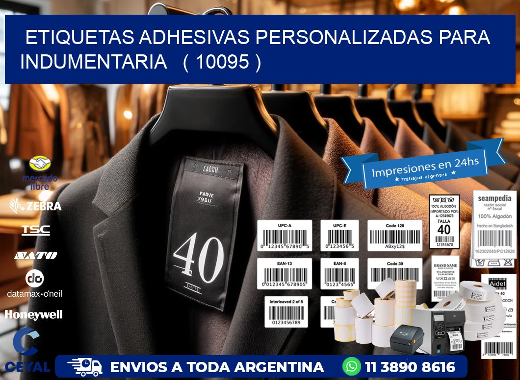 ETIQUETAS ADHESIVAS PERSONALIZADAS PARA INDUMENTARIA ( 10095 )