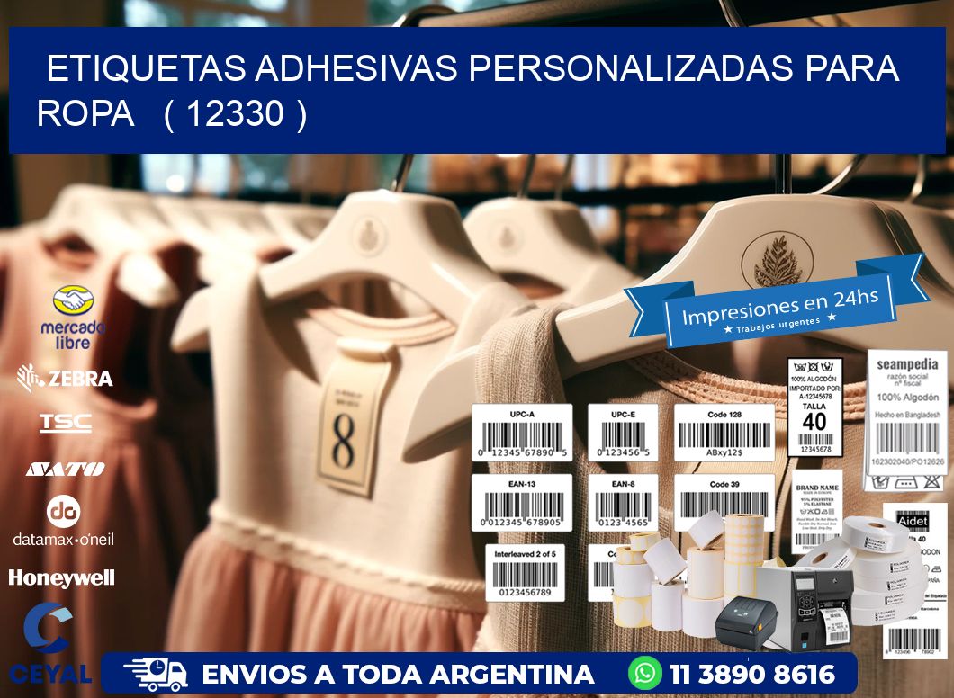 ETIQUETAS ADHESIVAS PERSONALIZADAS PARA ROPA ( 12330 )