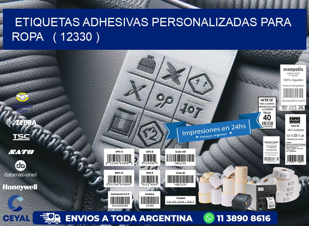 ETIQUETAS ADHESIVAS PERSONALIZADAS PARA ROPA ( 12330 )