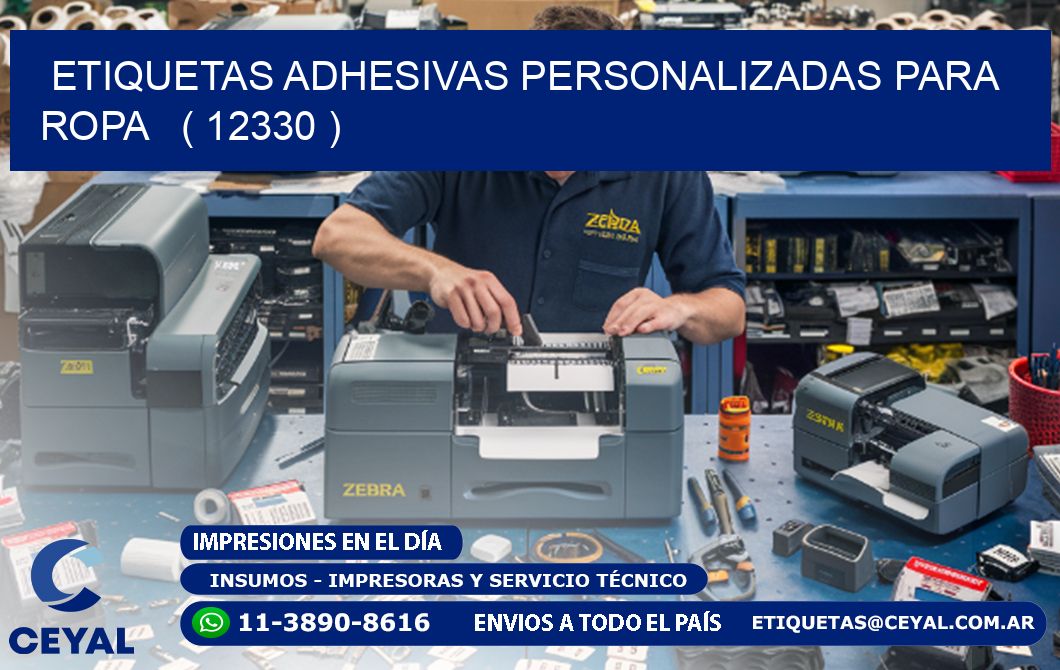 ETIQUETAS ADHESIVAS PERSONALIZADAS PARA ROPA ( 12330 )