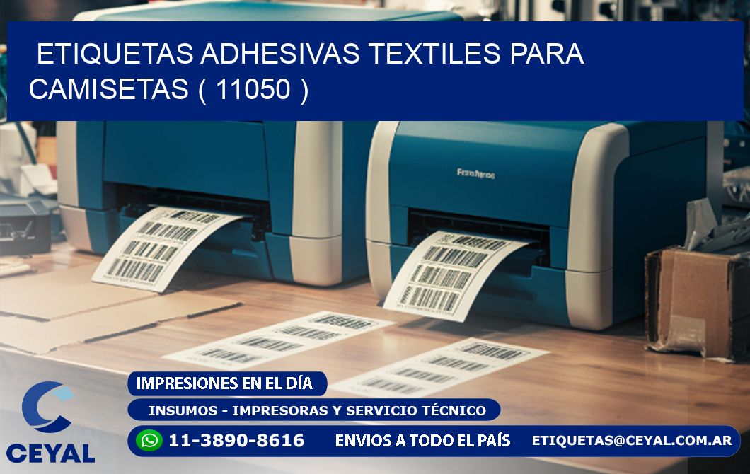 ETIQUETAS ADHESIVAS TEXTILES PARA CAMISETAS ( 11050 )