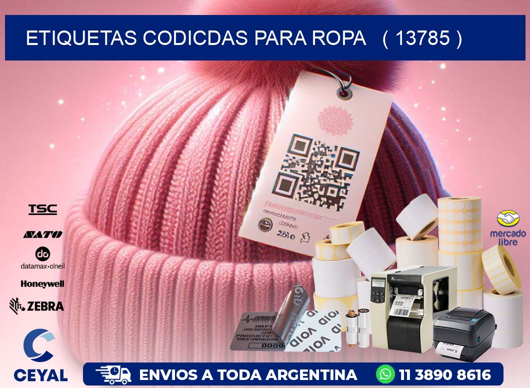 ETIQUETAS CODICDAS PARA ROPA ( 13785 )