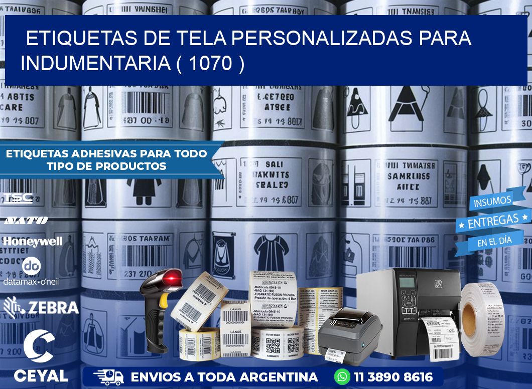 ETIQUETAS DE TELA PERSONALIZADAS PARA INDUMENTARIA ( 1070 )