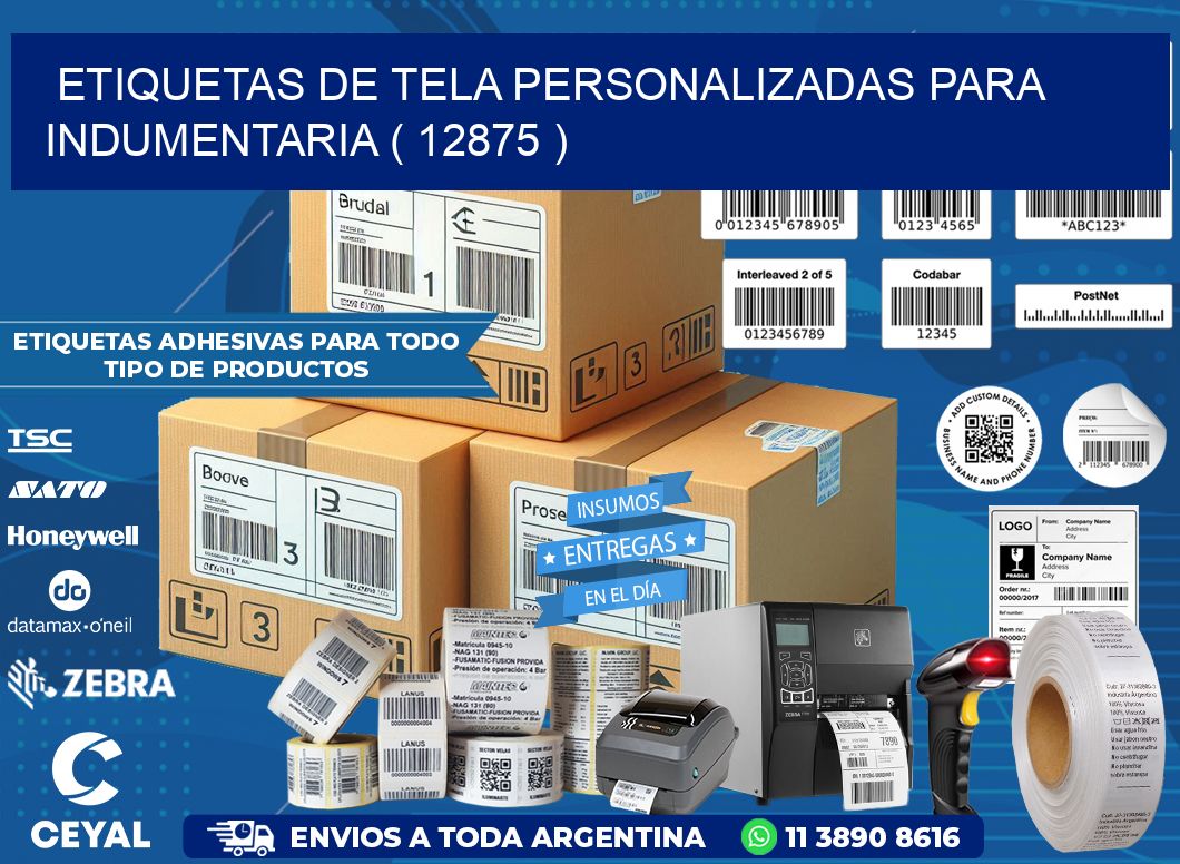 ETIQUETAS DE TELA PERSONALIZADAS PARA INDUMENTARIA ( 12875 )
