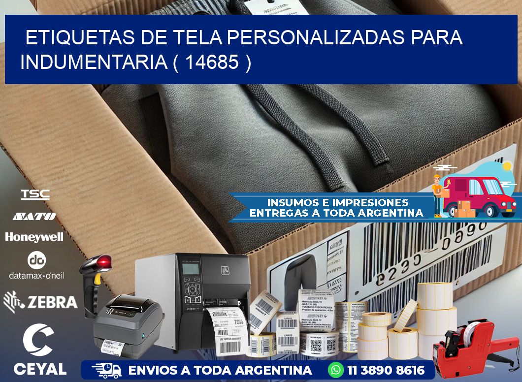 ETIQUETAS DE TELA PERSONALIZADAS PARA INDUMENTARIA ( 14685 )