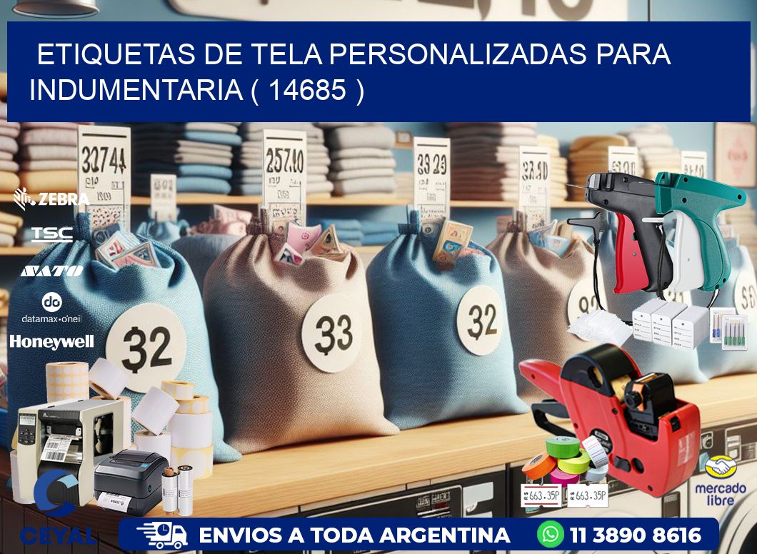 ETIQUETAS DE TELA PERSONALIZADAS PARA INDUMENTARIA ( 14685 )