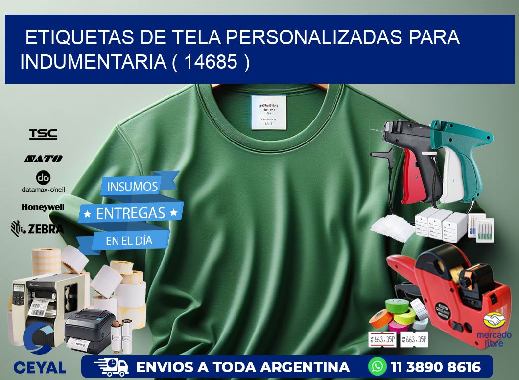 ETIQUETAS DE TELA PERSONALIZADAS PARA INDUMENTARIA ( 14685 )
