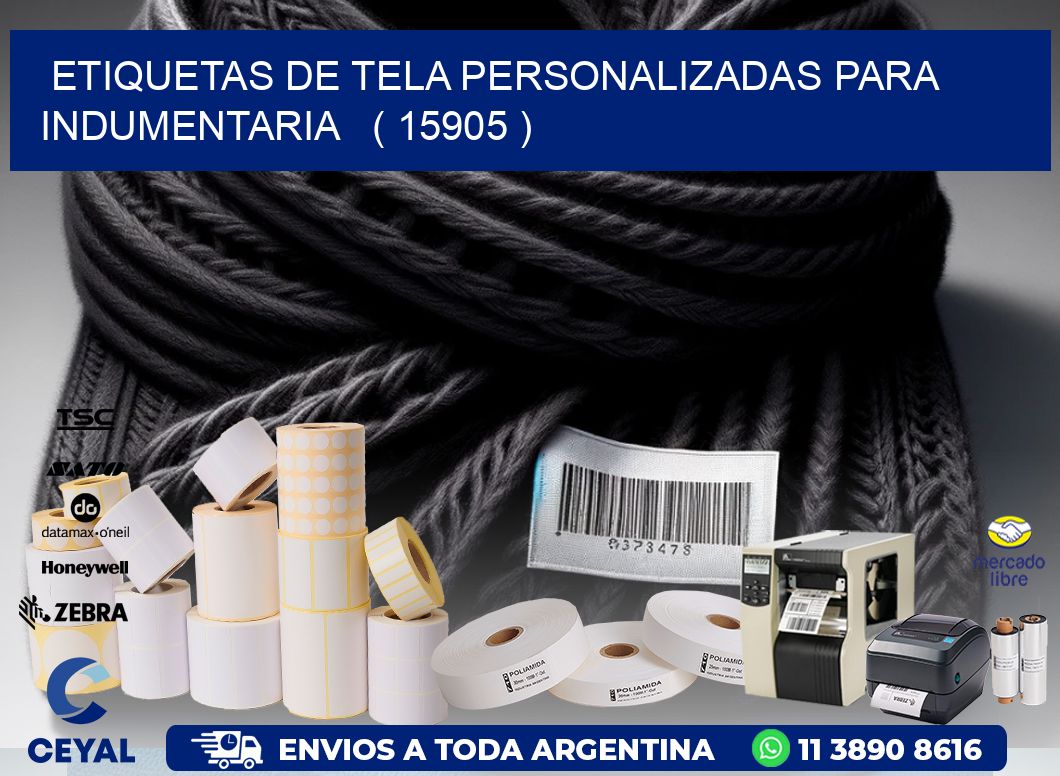 ETIQUETAS DE TELA PERSONALIZADAS PARA INDUMENTARIA ( 15905 )