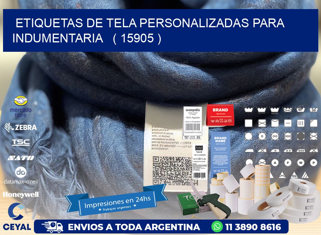 ETIQUETAS DE TELA PERSONALIZADAS PARA INDUMENTARIA ( 15905 )
