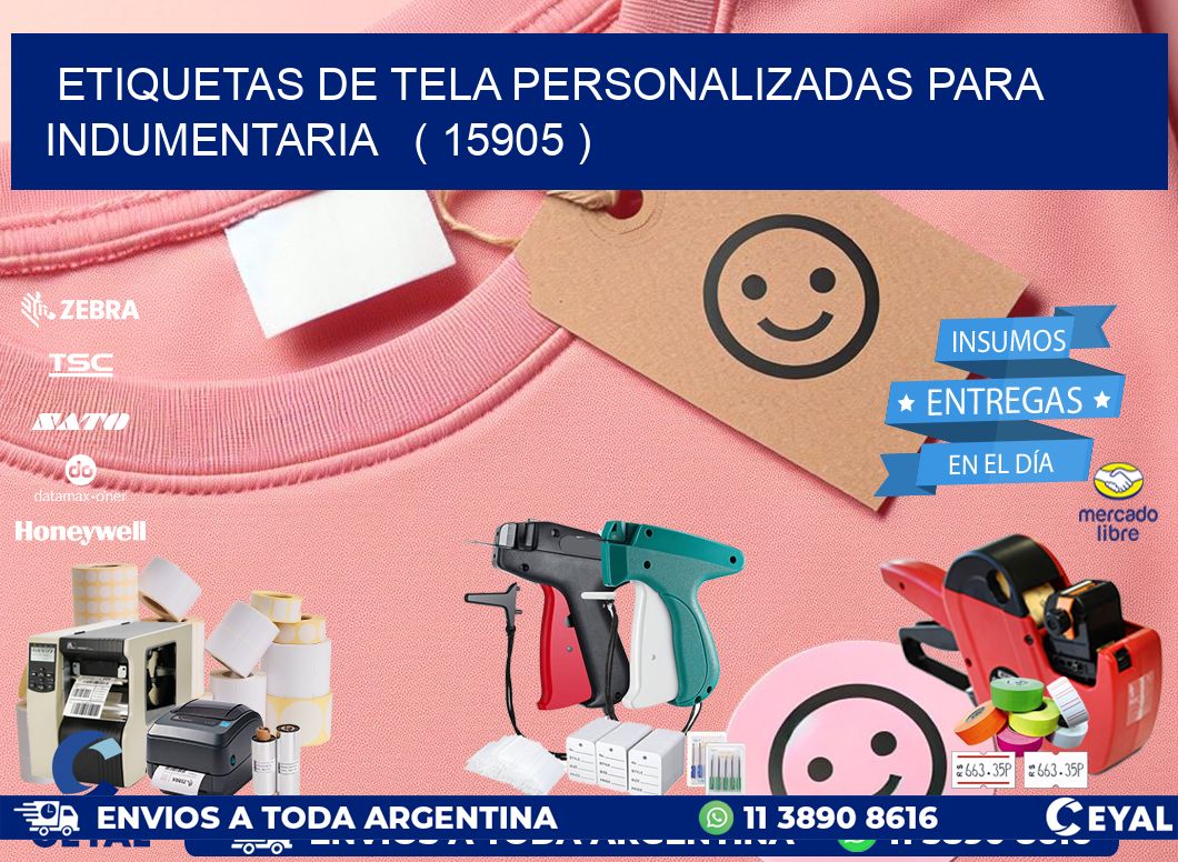 ETIQUETAS DE TELA PERSONALIZADAS PARA INDUMENTARIA ( 15905 )