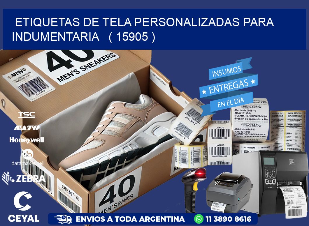 ETIQUETAS DE TELA PERSONALIZADAS PARA INDUMENTARIA ( 15905 )