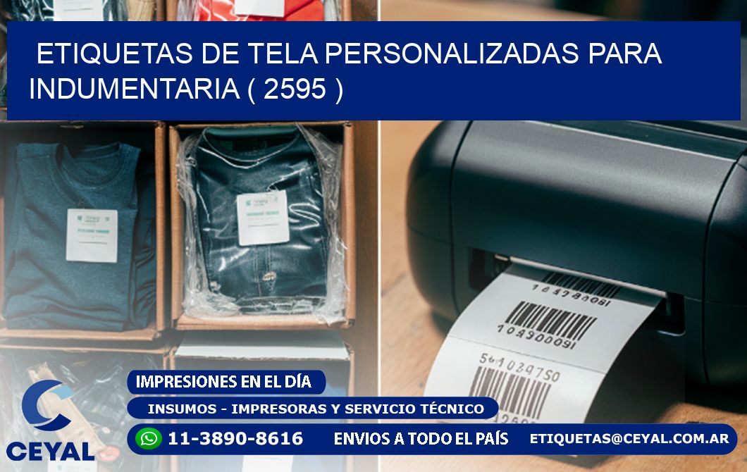 ETIQUETAS DE TELA PERSONALIZADAS PARA INDUMENTARIA ( 2595 )