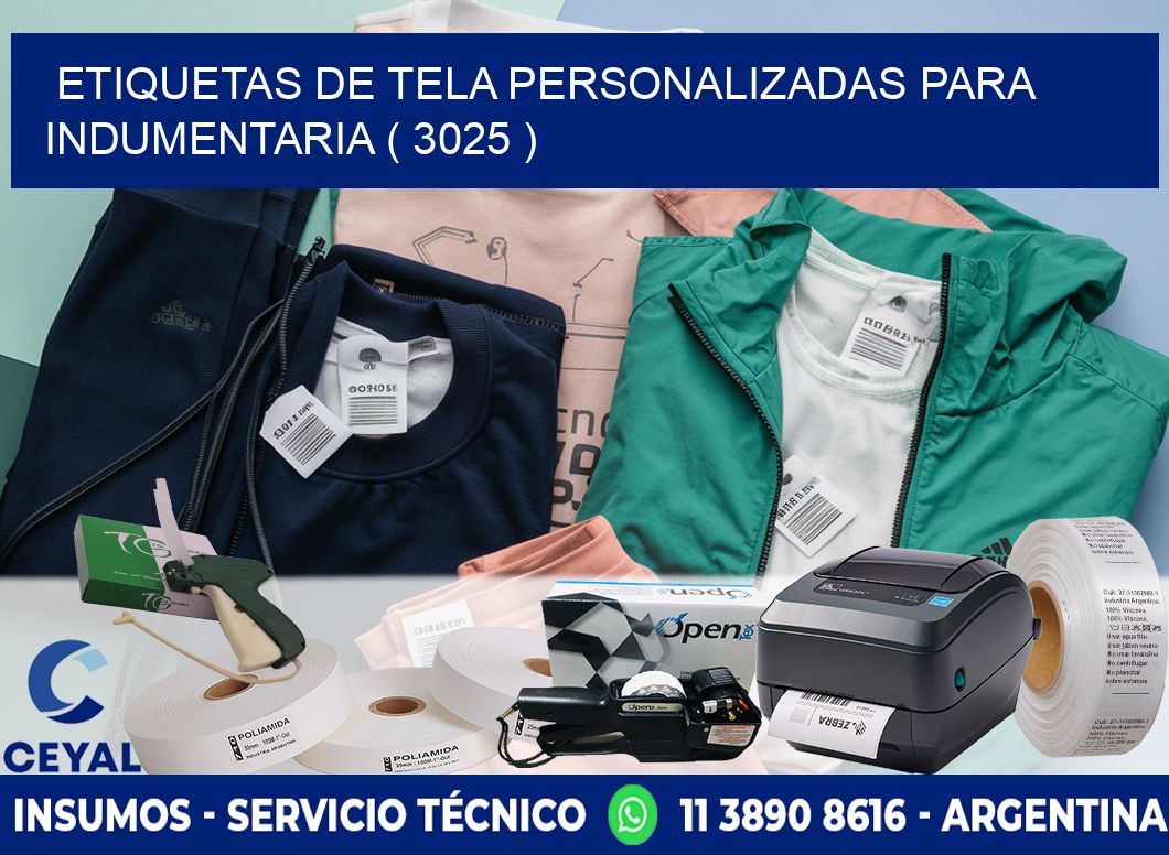 ETIQUETAS DE TELA PERSONALIZADAS PARA INDUMENTARIA ( 3025 )