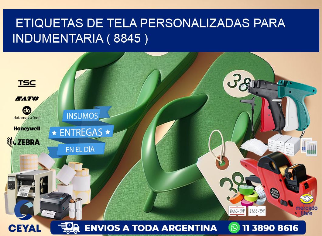 ETIQUETAS DE TELA PERSONALIZADAS PARA INDUMENTARIA ( 8845 )