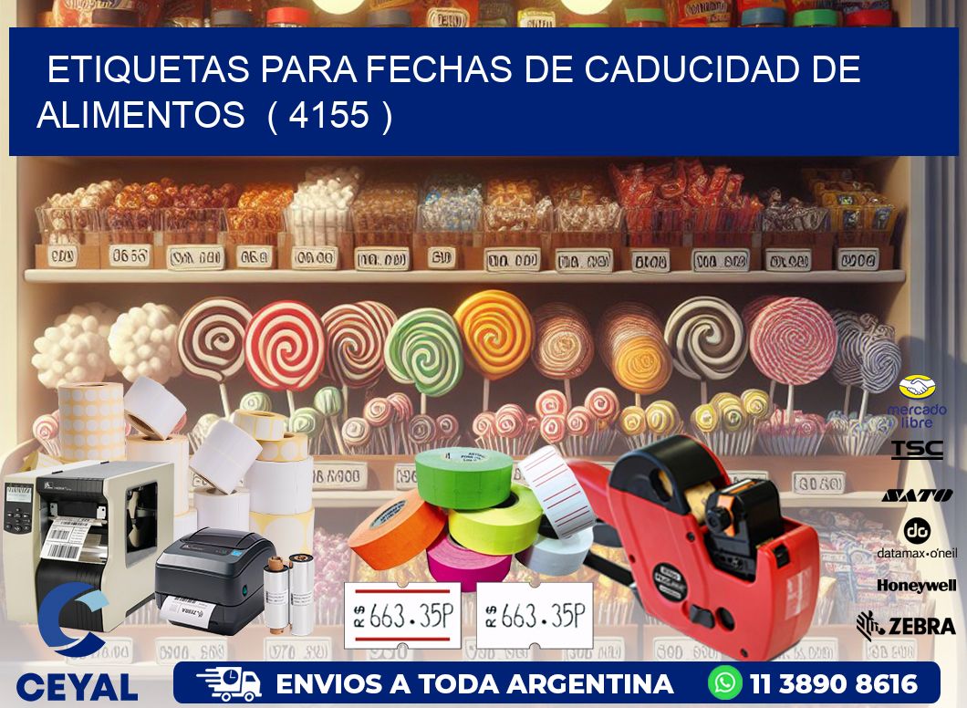 ETIQUETAS PARA FECHAS DE CADUCIDAD DE ALIMENTOS ( 4155 )