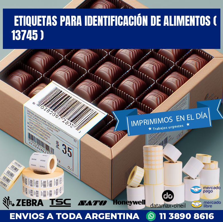 ETIQUETAS PARA IDENTIFICACIÓN DE ALIMENTOS ( 13745 )