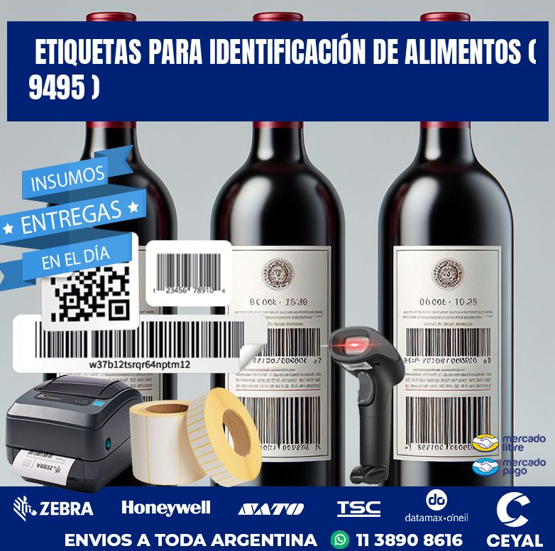 ETIQUETAS PARA IDENTIFICACIÓN DE ALIMENTOS ( 9495 )