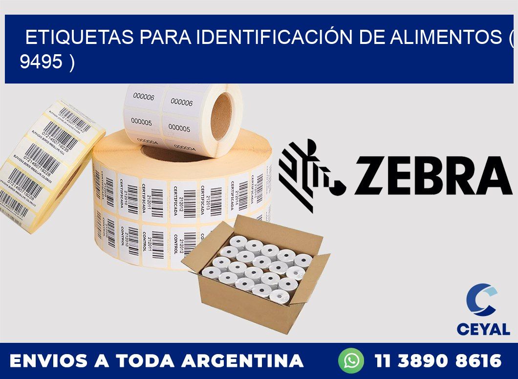 ETIQUETAS PARA IDENTIFICACIÓN DE ALIMENTOS ( 9495 )