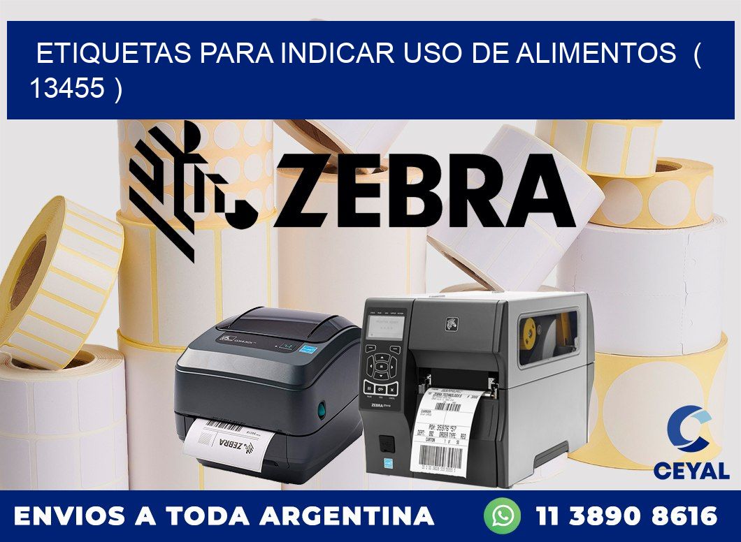 ETIQUETAS PARA INDICAR USO DE ALIMENTOS ( 13455 )