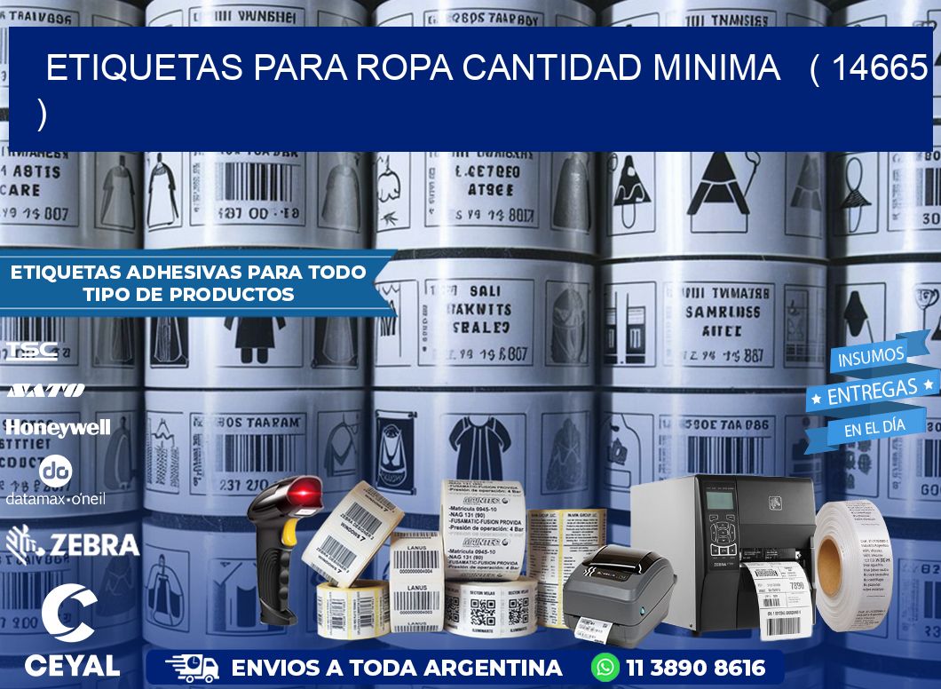 ETIQUETAS PARA ROPA CANTIDAD MINIMA   ( 14665 )