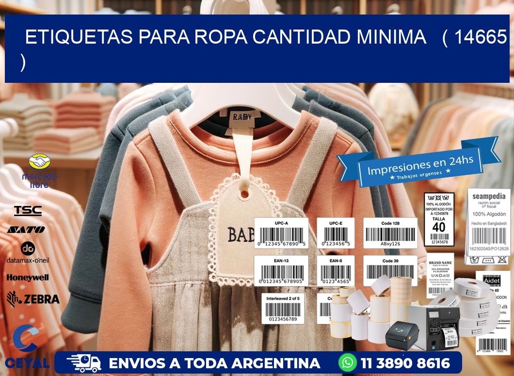ETIQUETAS PARA ROPA CANTIDAD MINIMA ( 14665 )