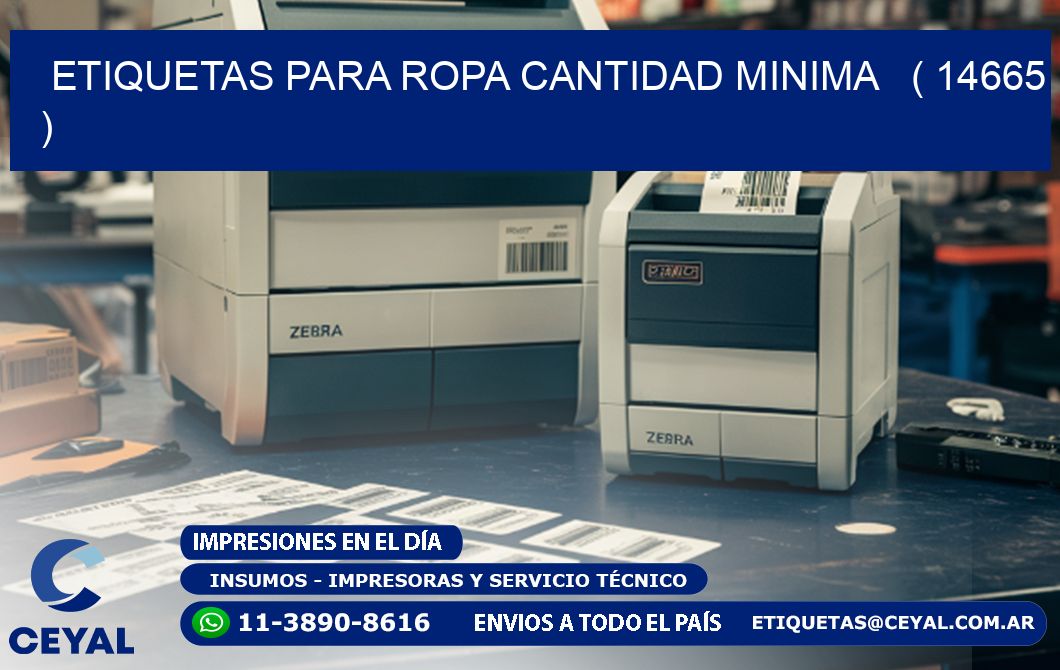 ETIQUETAS PARA ROPA CANTIDAD MINIMA ( 14665 )