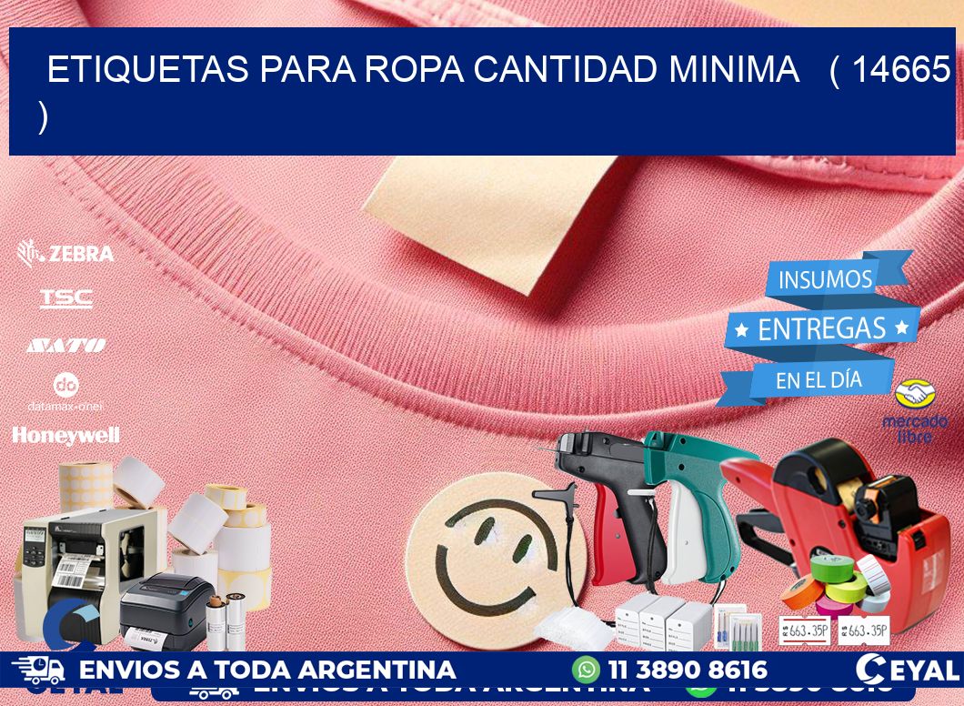 ETIQUETAS PARA ROPA CANTIDAD MINIMA ( 14665 )