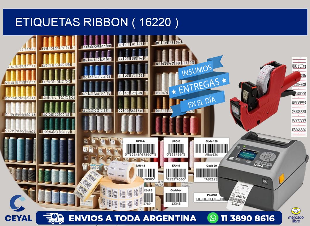 ETIQUETAS RIBBON ( 16220 )