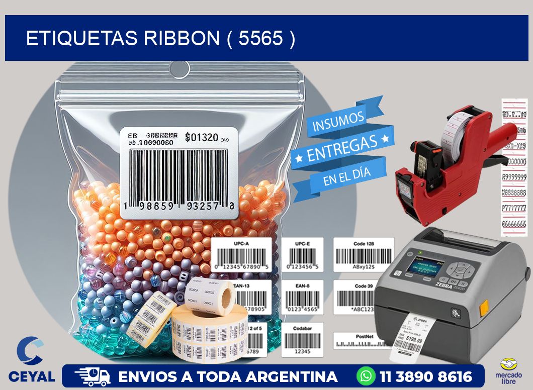 ETIQUETAS RIBBON ( 5565 )