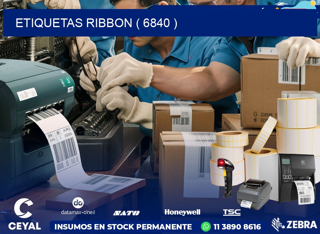 ETIQUETAS RIBBON ( 6840 )