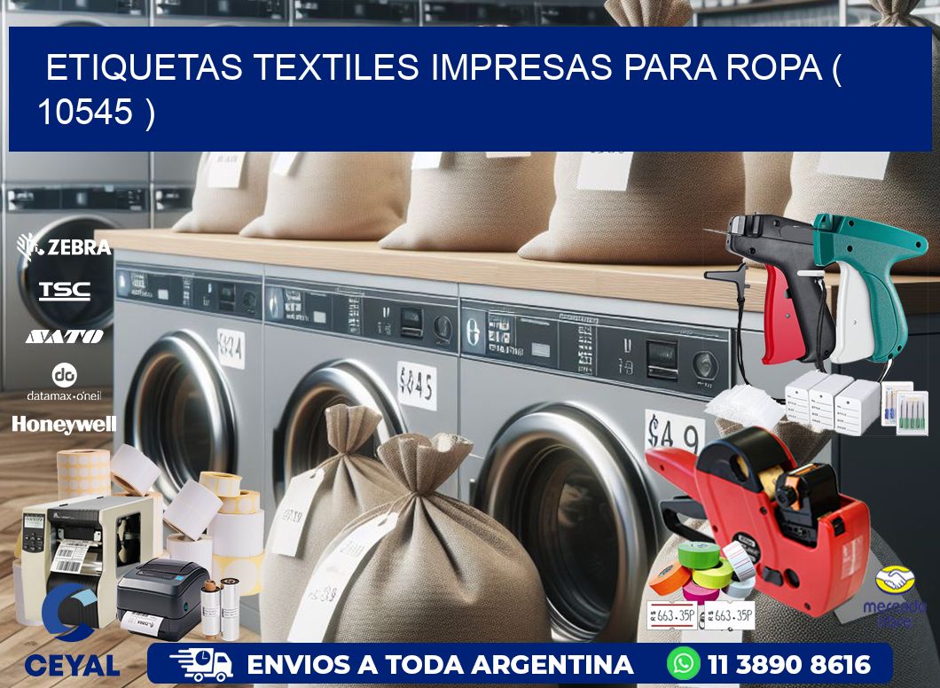 ETIQUETAS TEXTILES IMPRESAS PARA ROPA ( 10545 )