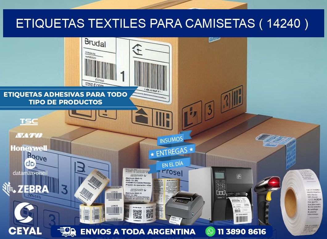 ETIQUETAS TEXTILES PARA CAMISETAS ( 14240 )