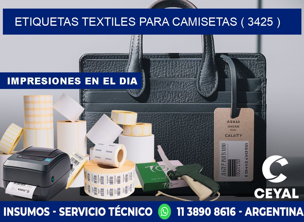 ETIQUETAS TEXTILES PARA CAMISETAS ( 3425 )