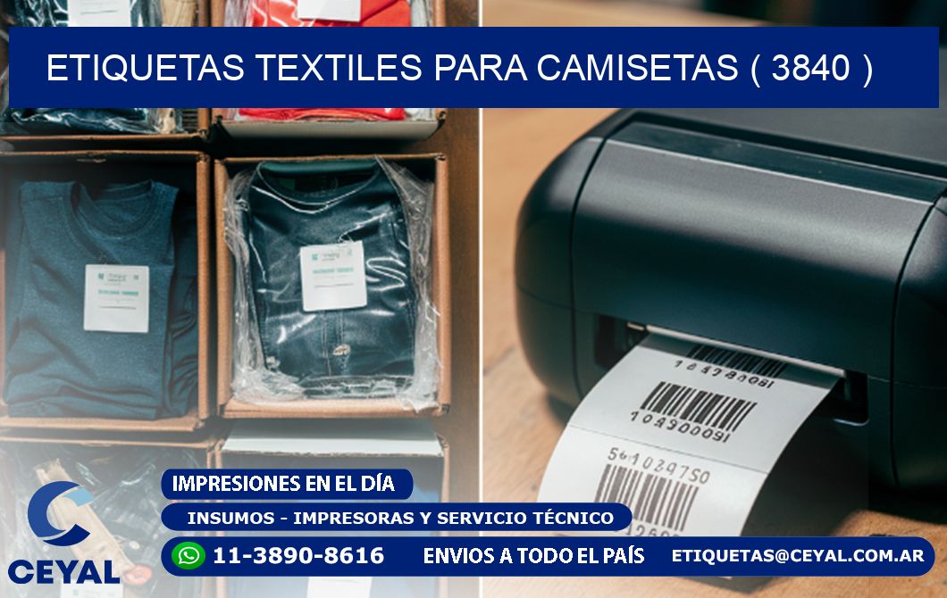 ETIQUETAS TEXTILES PARA CAMISETAS ( 3840 )