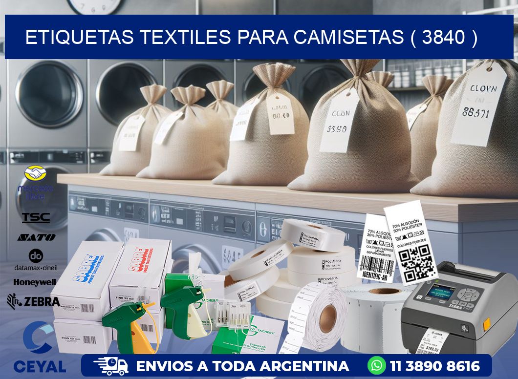 ETIQUETAS TEXTILES PARA CAMISETAS ( 3840 )