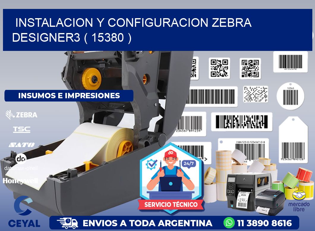 INSTALACION Y CONFIGURACION ZEBRA DESIGNER3 ( 15380 )