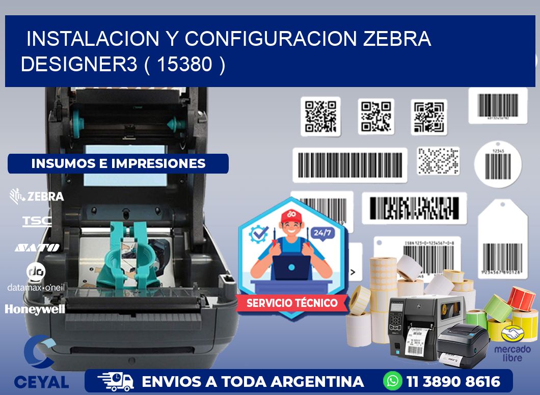 INSTALACION Y CONFIGURACION ZEBRA DESIGNER3 ( 15380 )