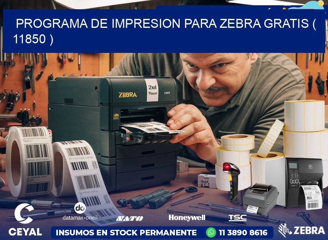 PROGRAMA DE IMPRESION PARA ZEBRA GRATIS ( 11850 )
