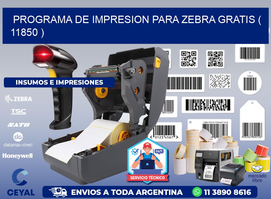 PROGRAMA DE IMPRESION PARA ZEBRA GRATIS ( 11850 )