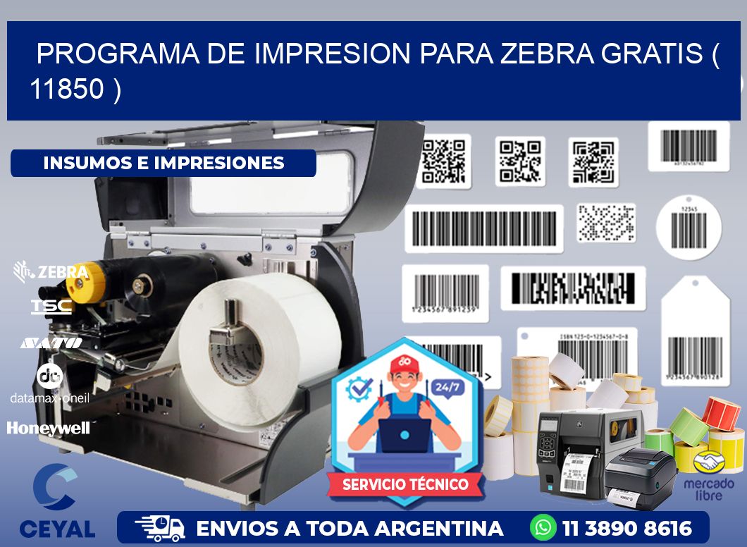 PROGRAMA DE IMPRESION PARA ZEBRA GRATIS ( 11850 )