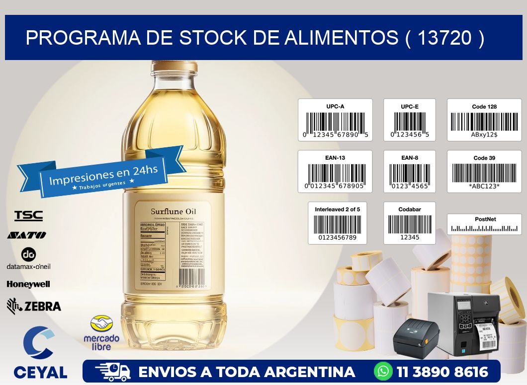 PROGRAMA DE STOCK DE ALIMENTOS ( 13720 )