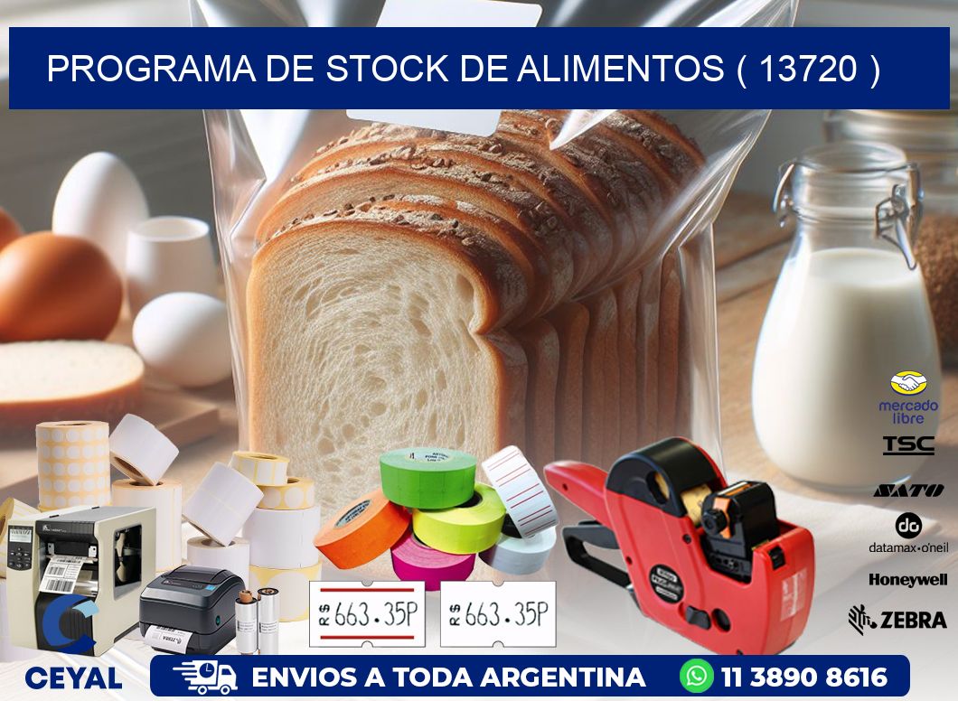 PROGRAMA DE STOCK DE ALIMENTOS ( 13720 )