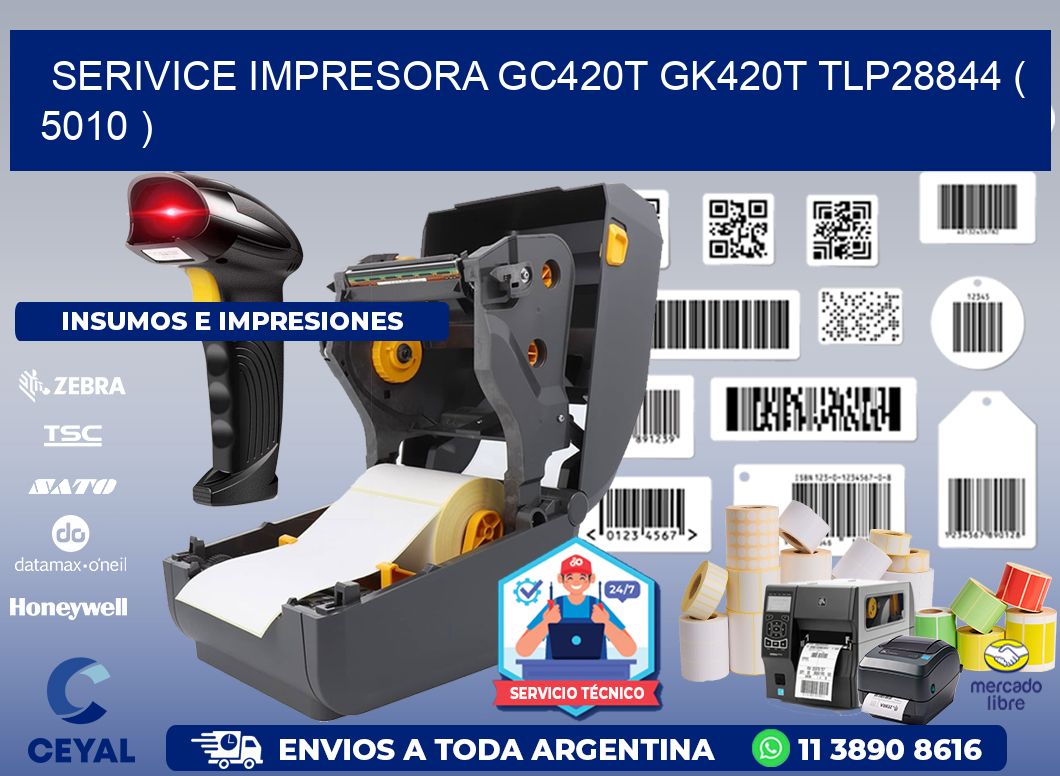 SERIVICE IMPRESORA GC420T GK420T TLP28844 ( 5010 )