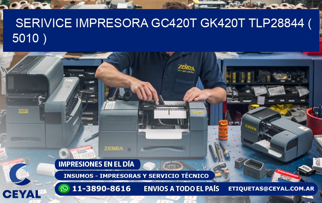 SERIVICE IMPRESORA GC420T GK420T TLP28844 ( 5010 )