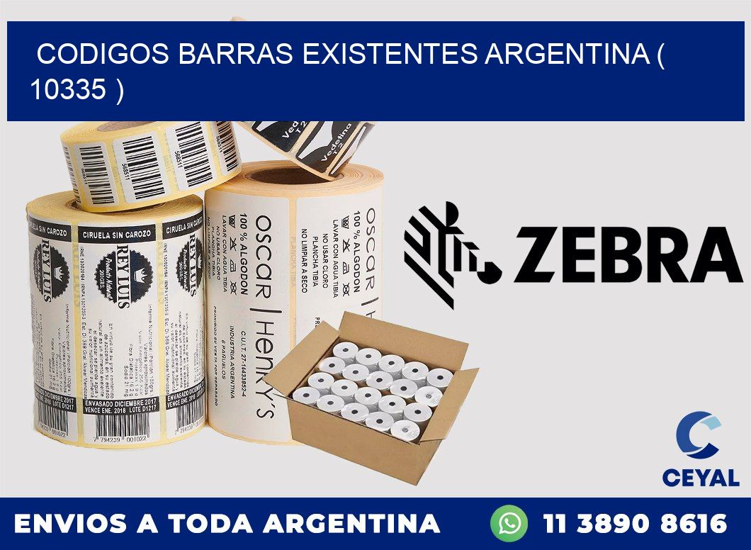 codigos barras existentes argentina ( 10335 )