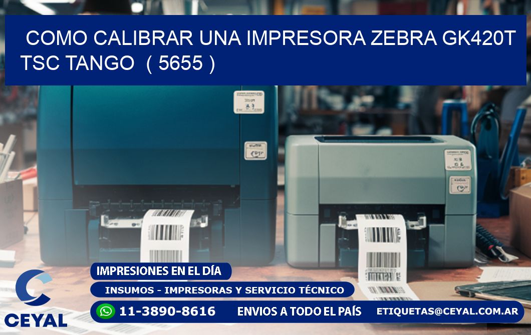 como calibrar una impresora zebra gk420t TSC TANGO ( 5655 )