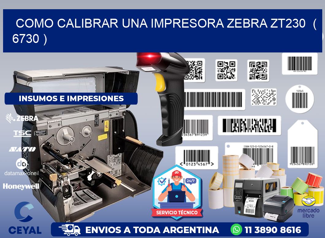 como calibrar una impresora zebra zt230 ( 6730 )
