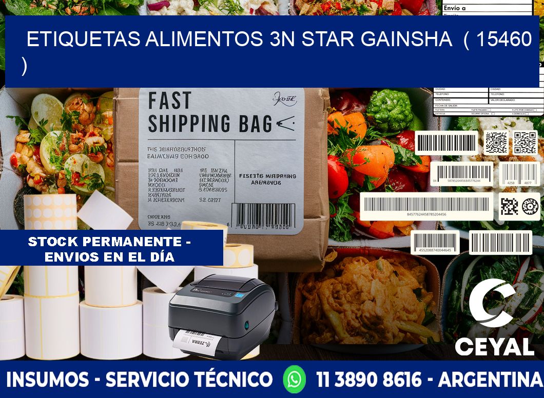 etiquetas alimentos 3n star gainsha  ( 15460 )