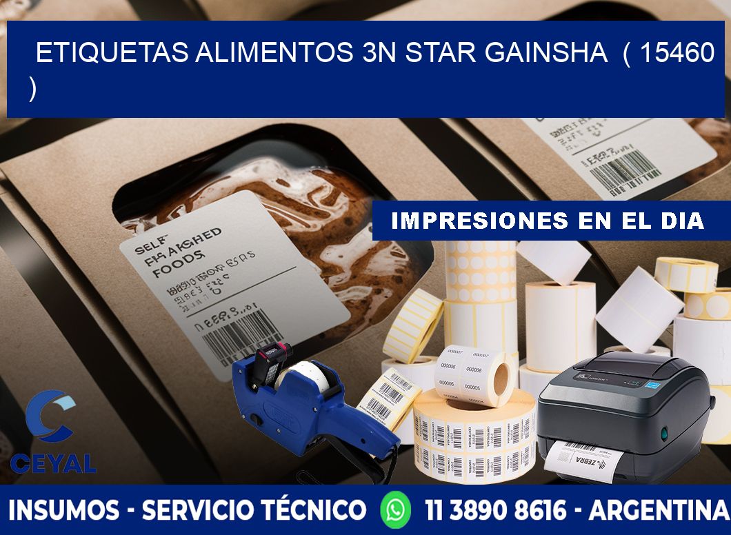 etiquetas alimentos 3n star gainsha  ( 15460 )