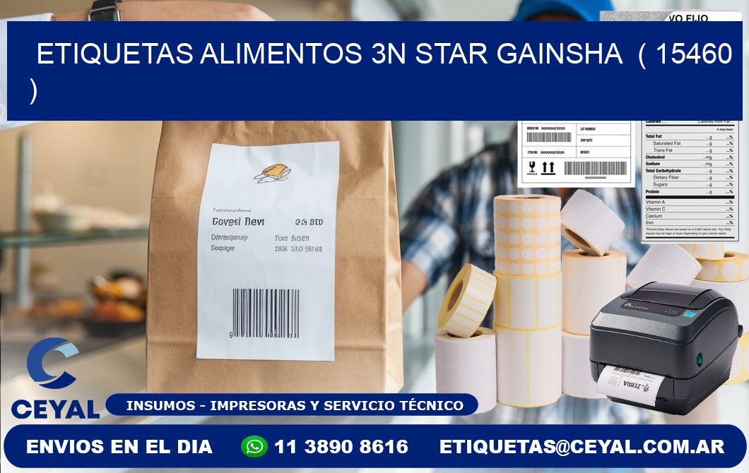 etiquetas alimentos 3n star gainsha  ( 15460 )